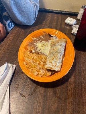 Steak burrito