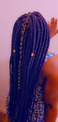 Jumbo box braids