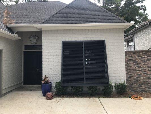 Exterior Bahama Shutters