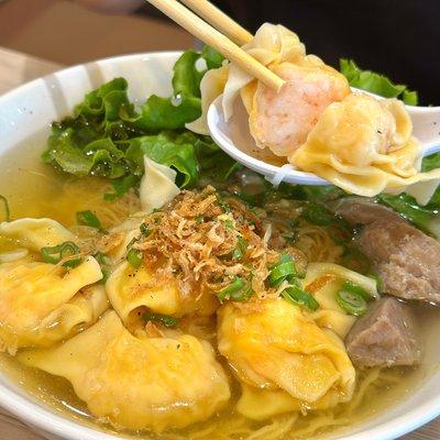 Shrimp Wonton Meatball Noodle soup