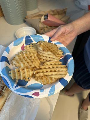 Cold and greasy fries