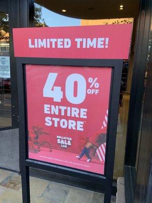 Big sale