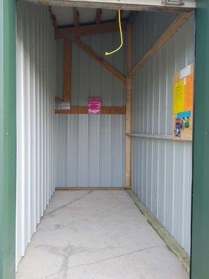 One of our 5x10 storage units