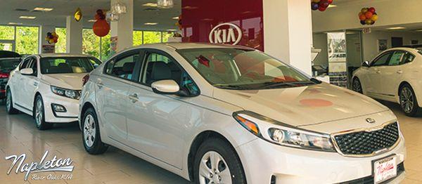 Kia Forte LX and KIA Optima in our showroom (708)868-6500 Riveroakskia.com