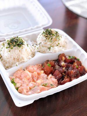 Spicy Salmon & Furikake Ahi with Double Rice