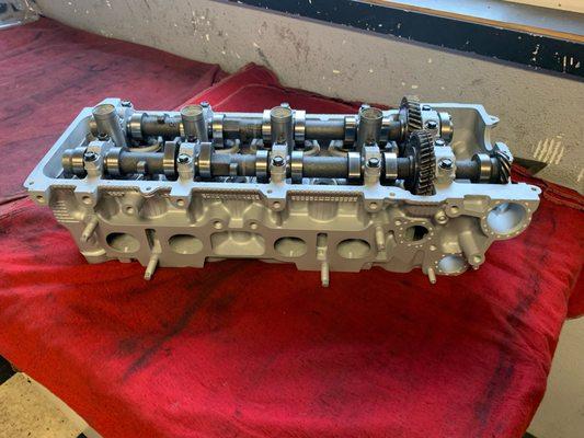 Toyota "2RZ", freshly reconditioned, valves adjusted, and ready to return to service.