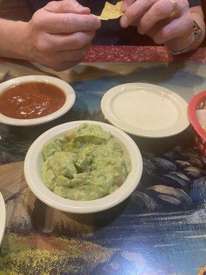 Salsa, Queso and Guacamole