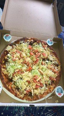 Taco pizza