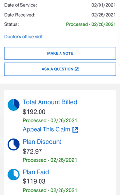 Appt from 2/1 that wasn't submitted to my insurance, yet the staff member refused an appt request on 2/25 until I paid in full!