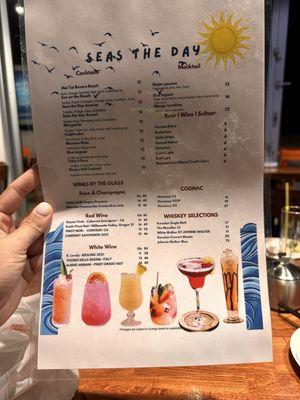 Drink menu