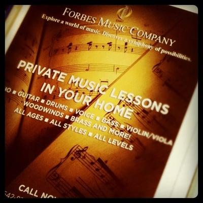 Came across a print ad for Forbes Music Company in a local magazine!