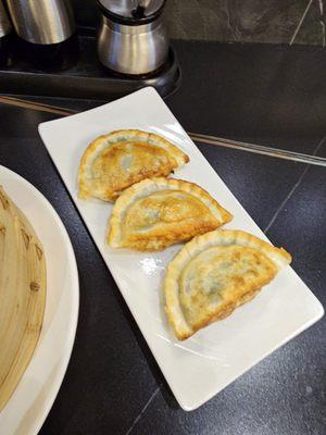 Fried dumpling with shrimp and scallopin