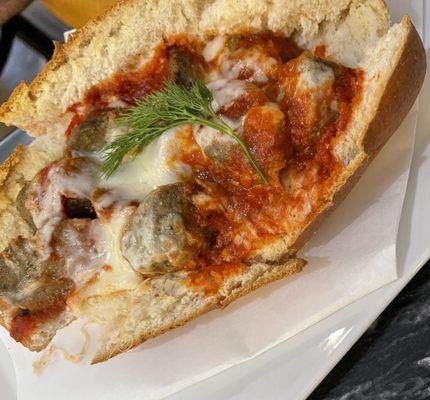 Meatball parm sub