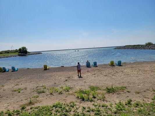 Beach front view