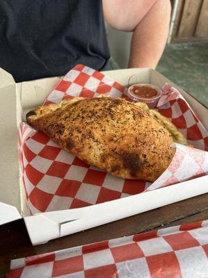 A HUGE calzone!