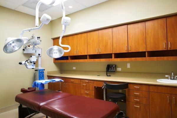 Brand-new patient room with good lighting