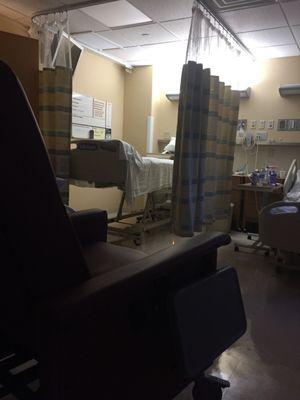 Clean patient rooms and great nurse service