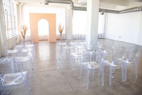 Event Set up (Chairs not included)