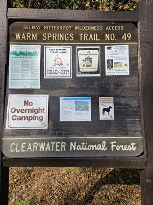 Springs trailhead