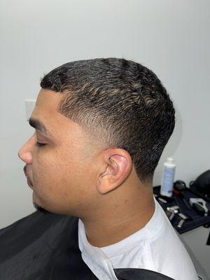 Mid Taper, Clipper Cut, Straight Razor Line