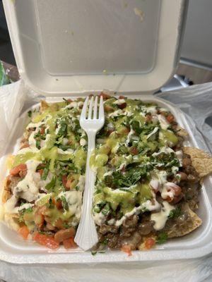 Carne asada nachos