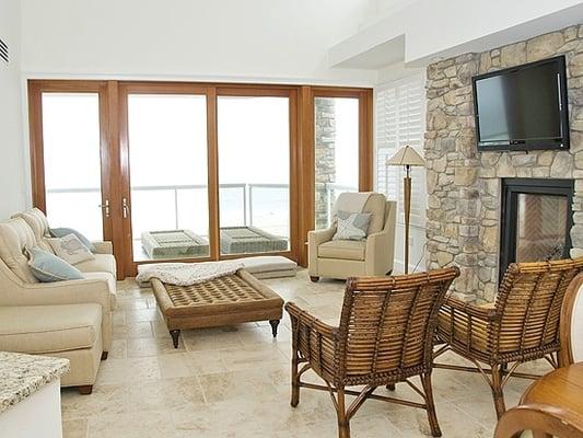 Living Room of Acropolis 4 - Oceanfront penthouse on 63rd St. in Ocean City, MD