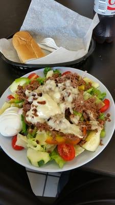 Capital Pizza cheese steak salad is awesome. They are in Oaklyn and we order from them at Penn Jersey Signs maybe 2 or 3 times a week.