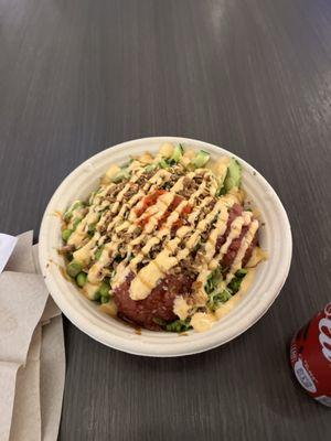 Crunch Bowl with Spicy Tuna