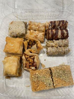 Mixed Baklava Pastries