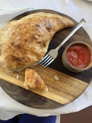 This is the onion Calzone.