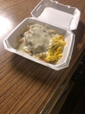 Country fried steak to go!!