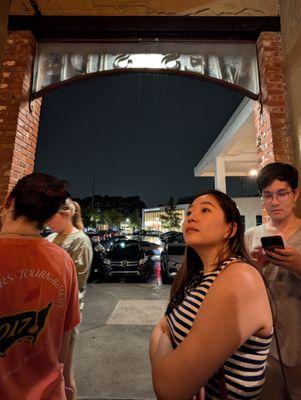 Outside Jeni's Splendid Ice Creams at Westside Provisions District on Friday night, August 16, 2024.