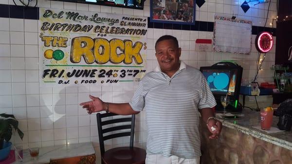 Rock says everyone is invited to his B-day party on June 24th 3p-7p