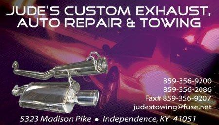 Jude's Custom Exhaust Auto Repair & Towing