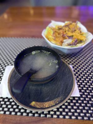 Miso Soup and Green Salad