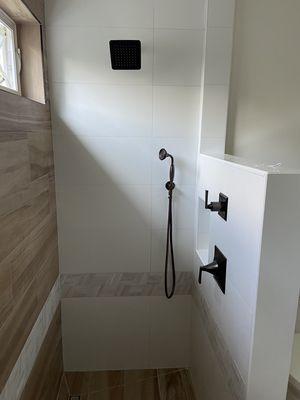 Bathroom shower installation. Waltham, Ma