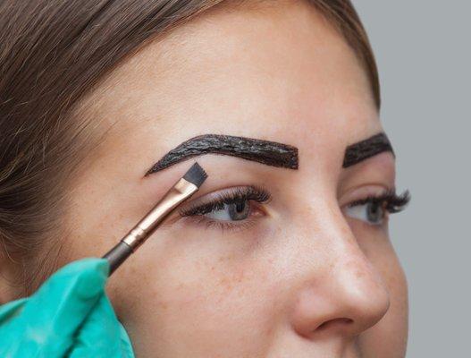 Eyebrow Tint or Henna Brows to accent your brows without the need for daily makeup .