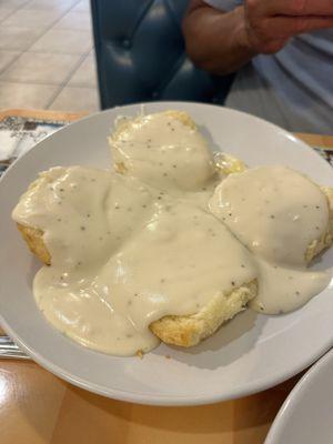 Biscuits Two Biscuit and Gravy