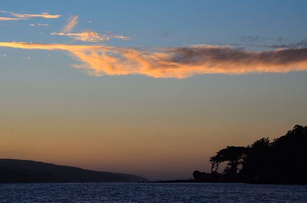 Sunset on Tomales Bay