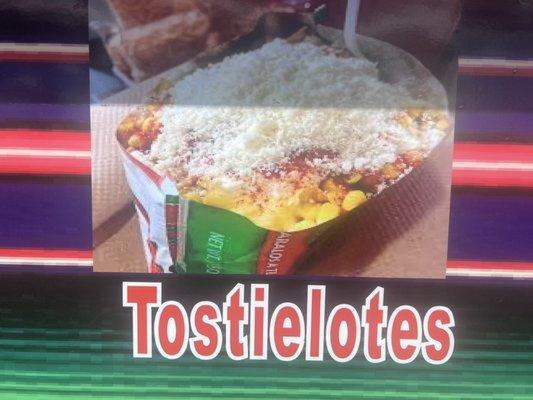 Tostielotes,Tostitos con elote mayonesa y queso