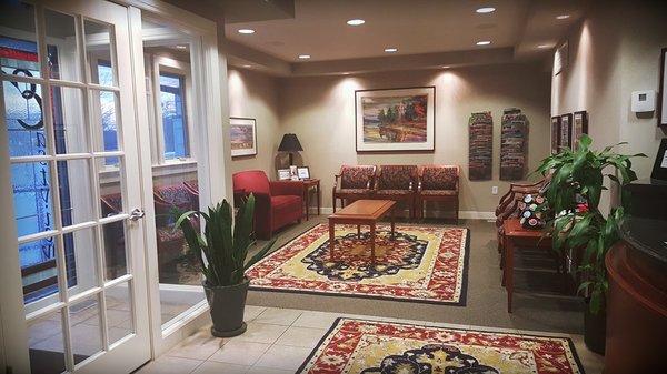 Make your self at home in our cozy waiting room :)