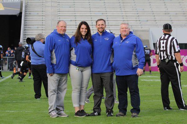 Team work. The chandler wolves medical team.