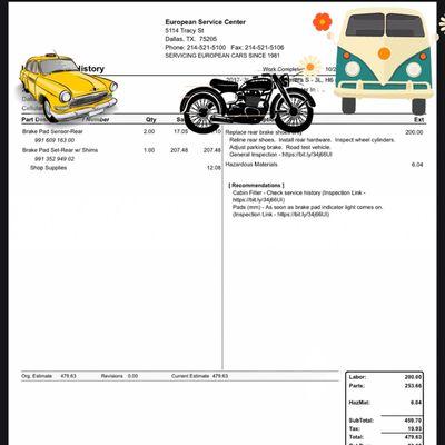 Not Original Porsche Part Number starting with 991