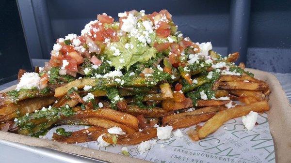 Our menu changes weekly, but we always have our signatures. SEs Chimichurri Steak Frites is piled with deliciousness and available at Due So