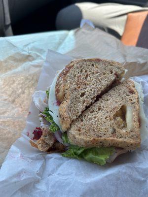 Cranberry Turkey sandwich