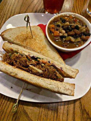 Chicken Sandwich with Vegan Chili