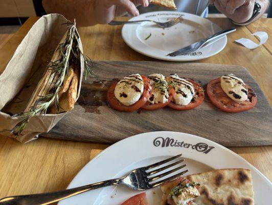 Caprese w/gluten free bread