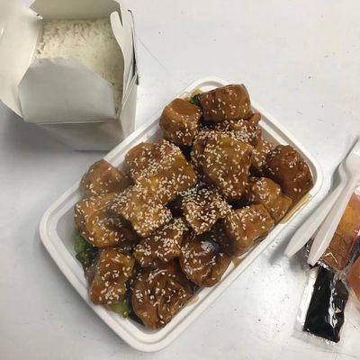 Sesame tofu -