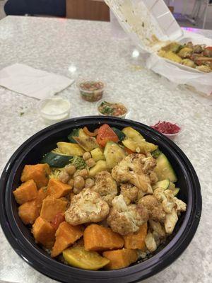 Mediterranean Bowl (no extra protein). Must try their pico de gallo on top!