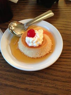 The flan! Wonderful for 3.25!!